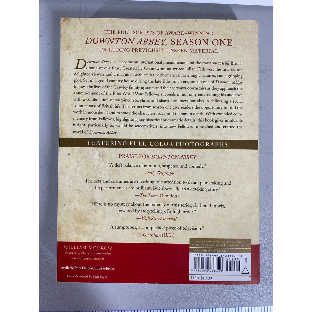 Downton Abbey The Complete Scripts Season One Soft Cover Book - Picture 6 of 8
